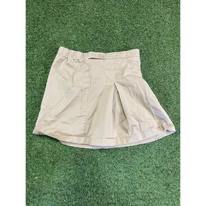 Amazon Essentials Uniform Scooter Skorts Girls XL‎ Brown Stretch Elastic Waist